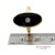 14k Solid Yellow Gold Oval Black Onyx and Diamond Ring, Size 4.5 For Sale - Image 12 of 12