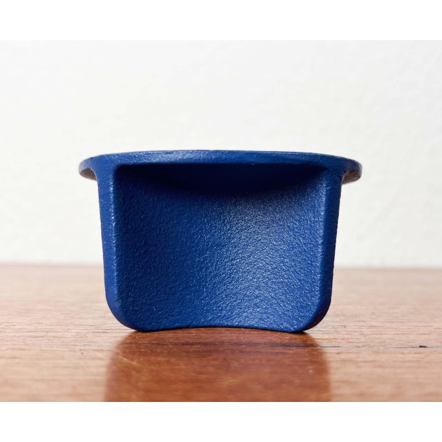 Danish Blue Cast Iron Candleholder from Normann Copenhagen For Sale - Image 10 of 16