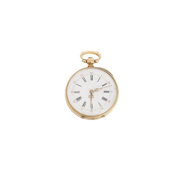 Pocket Watch In 18k Gold For Sale - Image 6 of 6