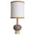 Axella Ceramic Beige Brown Lamp with Custom Shade by R. Houben, Denmark, 1970 For Sale - Image 10 of 10