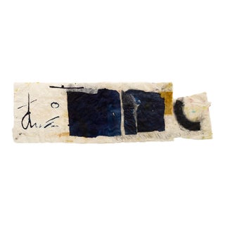 Rosi Marx Untitled Signed Original Mixed-Media Collage on Paper Contemporary For Sale