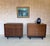 A handsome pair of American mid-century modern walnut chests by Kent Coffey from the “The Sequence” collection, circa...