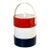 French Flag Patent Leather Ice Bucket For Sale