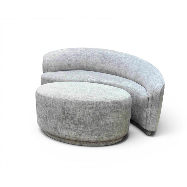 Interlude Home Interlude Home Left-Arm Dana Sofa/Chaise With Ottoman For Sale - Image 4 of 13