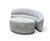 Interlude Home Interlude Home Left-Arm Dana Sofa/Chaise With Ottoman For Sale - Image 4 of 13