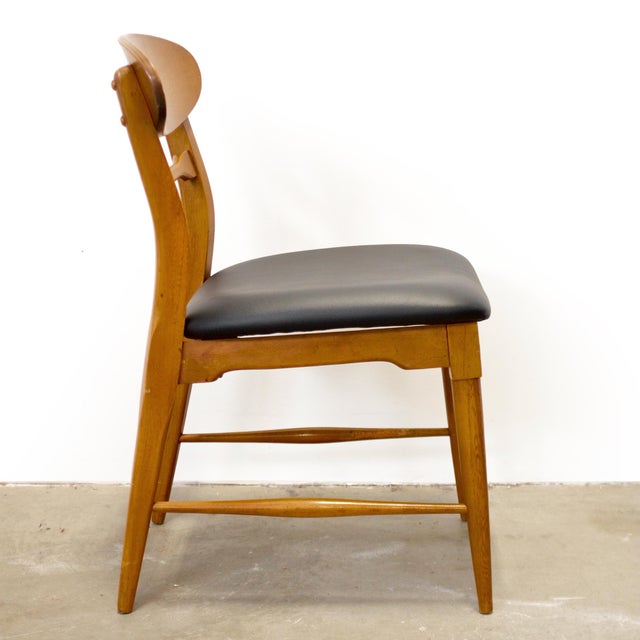 Wood Lane “Copenhagen” Set of 5 Walnut Dining Chairs For Sale - Image 7 of 16