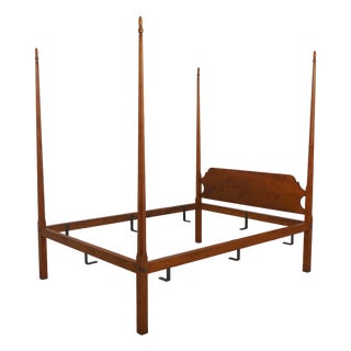 Eldred Wheeler Queen Size Tiger Maple Bed For Sale