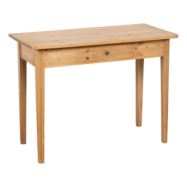 19th Century Swedish Pine Side Table With Drawer For Sale