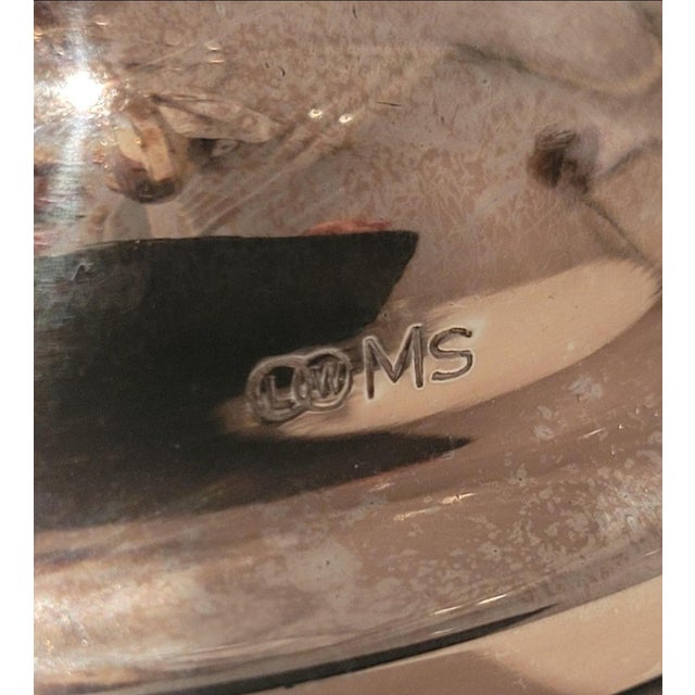 Antique Rococo Silver-Plated Candleholder, 1900s For Sale - Image 4 of 7