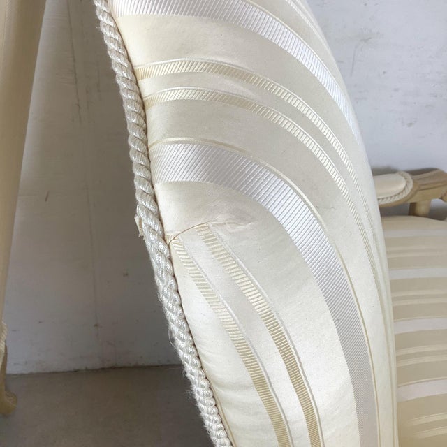 Pair of Louis XV–Style Bergère Armchairs in French Revival Taste For Sale - Image 10 of 12