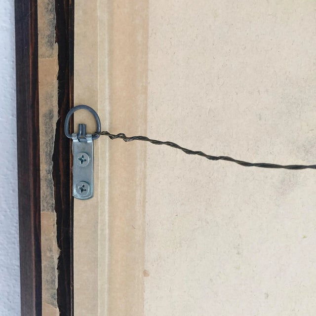 1980s Vintage Female Nude Acrylic Portrait, Framed and Signed For Sale - Image 9 of 10