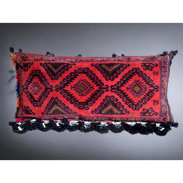 Vintage Afghan Nomad Rug Seat Cushion Cover, 1970s For Sale - Image 3 of 18