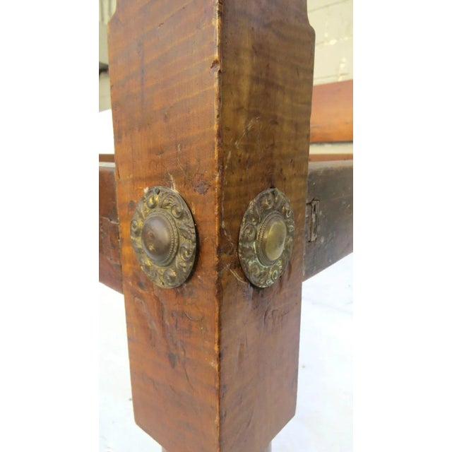 American American Tiger Maple Canopy Bed Four Poster For Sale - Image 3 of 10