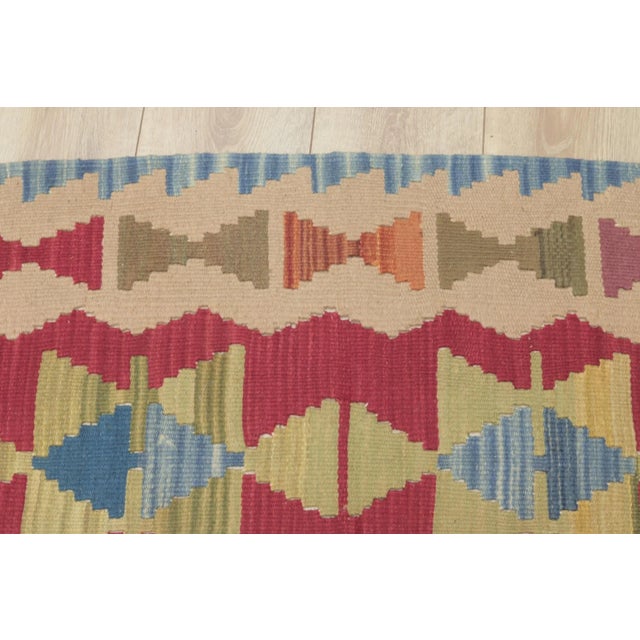 1980s Scandinavian Blue Small Kilim For Sale In Sacramento - Image 6 of 9