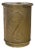 Mid 20th Century Hollywood Regency Gold Tone Metal Mesh Trashcan For Sale