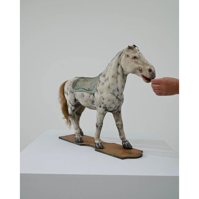 1900 - 1909 Early 20th Century French Wooden Horse For Sale - Image 5 of 9