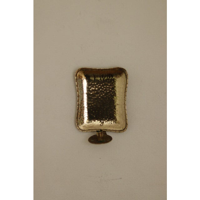 Gold Small Swedish Brass Sconces, Set of 2 For Sale - Image 8 of 18