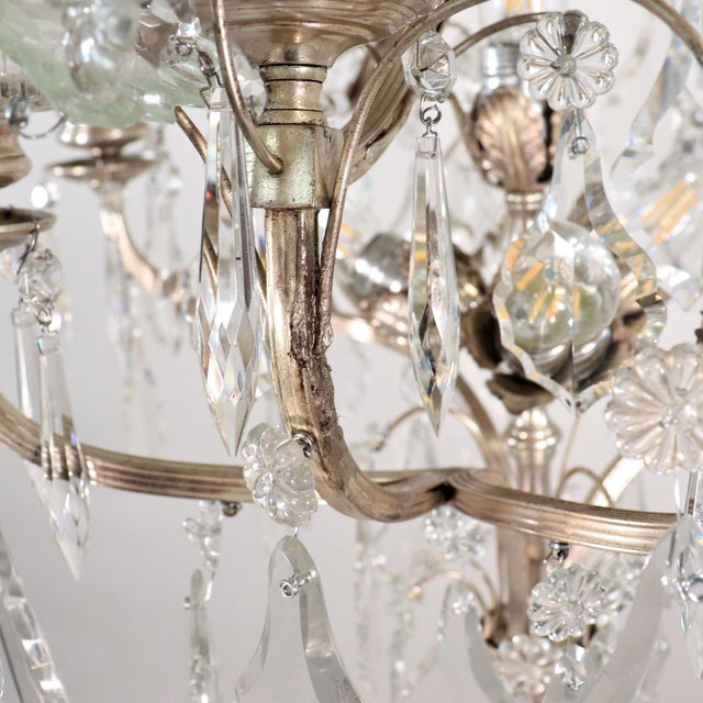 Silver Late 19th Century Louis XVI Revival De La Troisième République Chandelier For Sale - Image 8 of 18