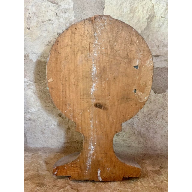 19th Century Antique English Turned Wood Staircase Newel Finial For Sale In San Antonio - Image 6 of 12
