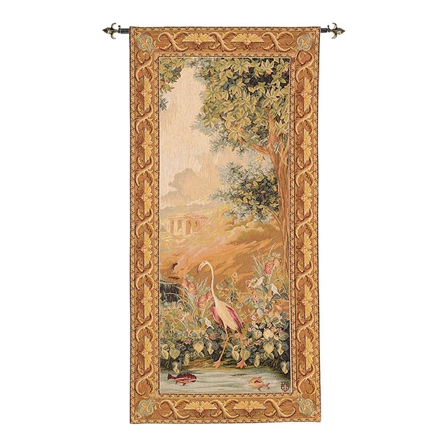Portiere Flamant Loom Woven Tapestry - 150 X 70 Cm (4'11" X 2'4") - Requires Rod Size 2 For Sale