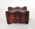 Small Handcrafted Triple Hump Leather Jewelry Box Italy For Sale - Image 10 of 10