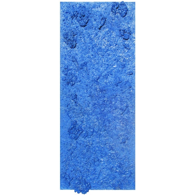 34" X 80" "Homage to Yves Klein" Contemporary Minimalist Diptych Mixed-Media Painting by Diane Grant For Sale - Image 10 of 12