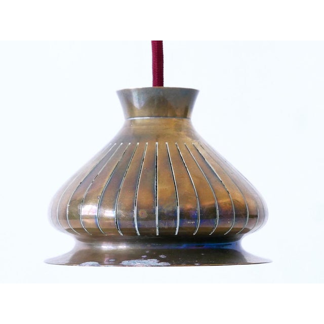 Mid-Century Modern Counterweight Brass Pendant Lamp, Germany, 1950s For Sale - Image 14 of 18