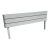 Postmodern Lights Gray Gloss Laminate King Size Headboard For Sale