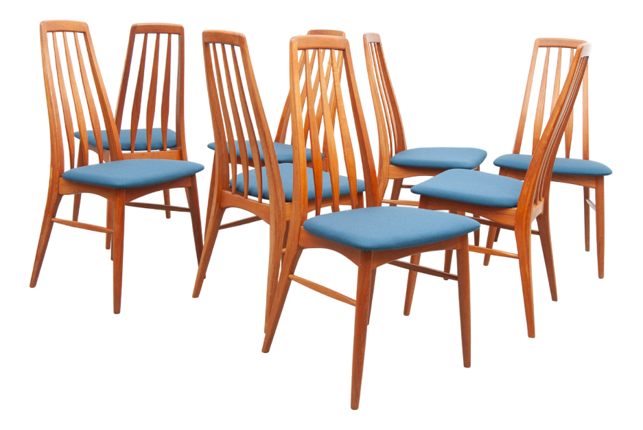 Eva Chairs in Teak by Niels Koefoed for Koefoed Hornslet, 1960s