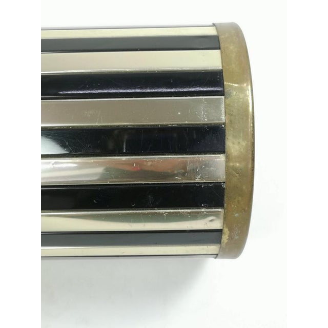 Mid-Century Black and Chrome Umbrella Stand by Siva Poggibonsi, Italy, 1950s For Sale - Image 11 of 17