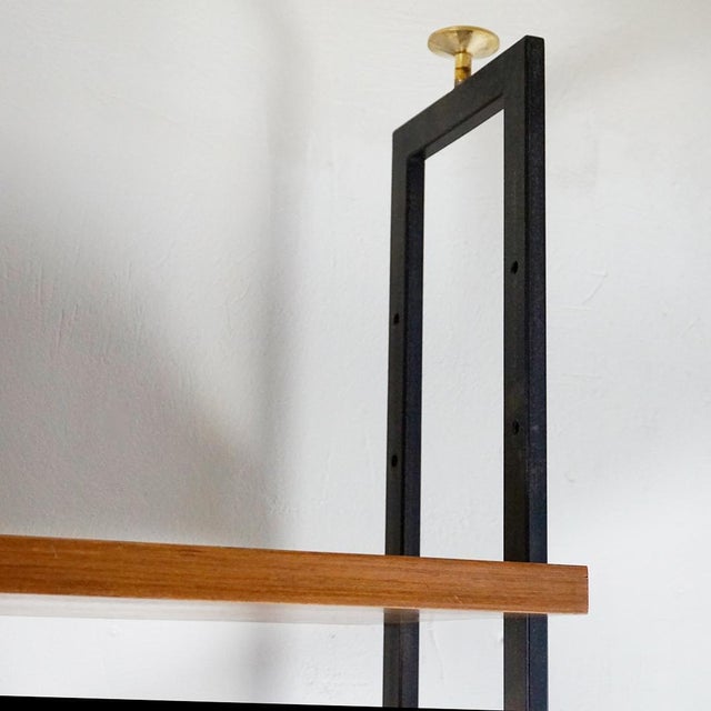 1950s Mid-Century Italian Modular Freestanding Floor to Ceiling Book Case, 1950s For Sale - Image 5 of 16