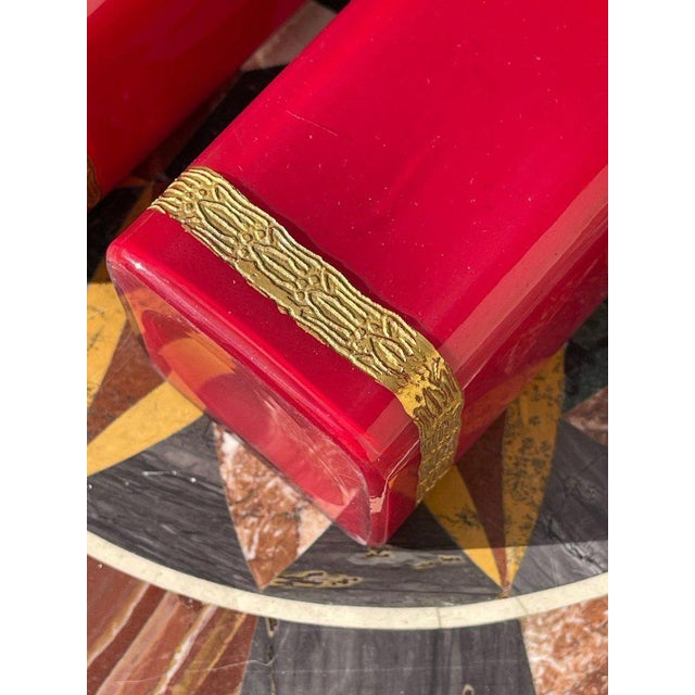 Glass Vases, Set of 2 For Sale - Image 9 of 13