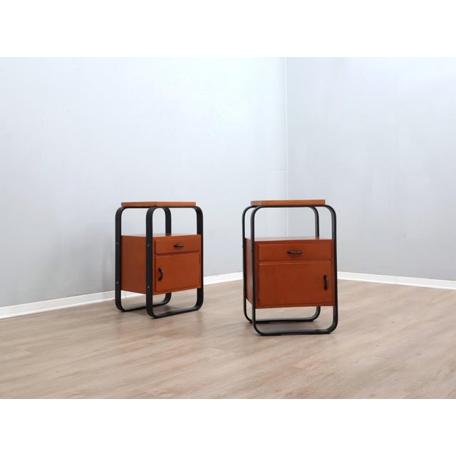 Nightstands attributed to Giuseppe Pagano for Pogatschnig, 1940s, Set of 2 For Sale - Image 16 of 16