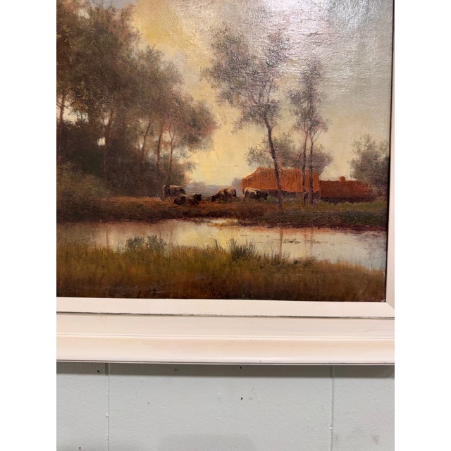 20th Century Belgian Flemish Oil on Canvas For Sale In Nashville - Image 6 of 8