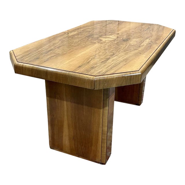 Art-Deco Period French Elm Desk For Sale