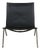 PK-22 Chair in Black Aura Leather by Poul Kjærholm For Sale