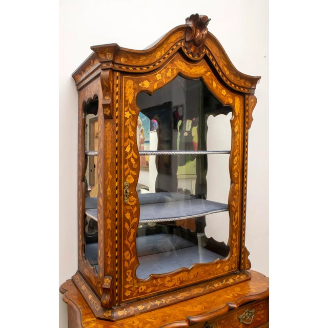 Brown Antique Dutch Maple Wood Sideboard, 1760s For Sale - Image 8 of 13