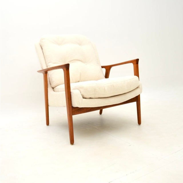 1960s Vintage Swedish Walnut Chairs by Inge Andersson for Bröderna Andersson, 1960, Set of 2 For Sale - Image 5 of 11