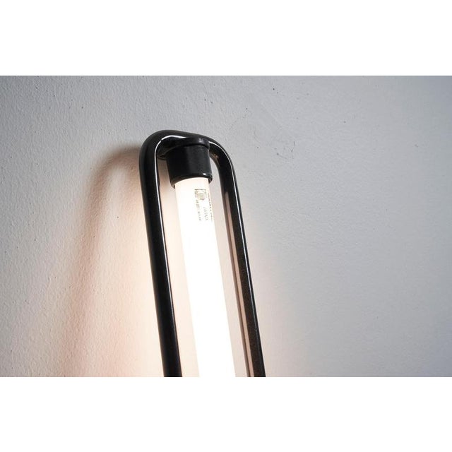 Italian High-Tech Black Uno Floor Lamp by Boccato, Gigante and Zambusi, 1970s For Sale - Image 6 of 10