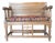 Early 20th Century Danish Bench with Kilim Upholstered Cushion For Sale