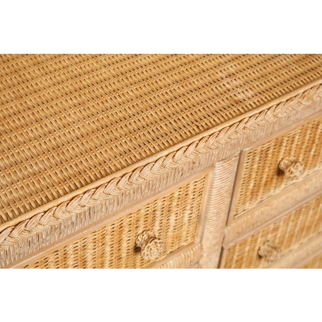 Lexington Henry Link Wicker Double Dresser For Sale - Image 10 of 18