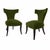 Modern mid century style Klismos dining chairs. Chairs are done in a cream Boulce fabric . The chairs are stunning and...