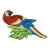 Vintage Hand-Painted Majolica Style Parrot Serving Dish - Tropical Maximalist For Sale