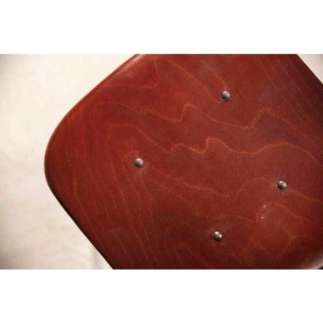 Brown Danish Dark Plywood Shaped Chairs, 1960s, Set of 8 For Sale - Image 8 of 12