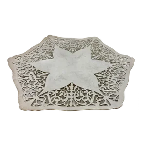 Antique Hexagonal Mappin & Webb Footed Silver Plate Comport/Dessert Plate Made in England - Circa 1890