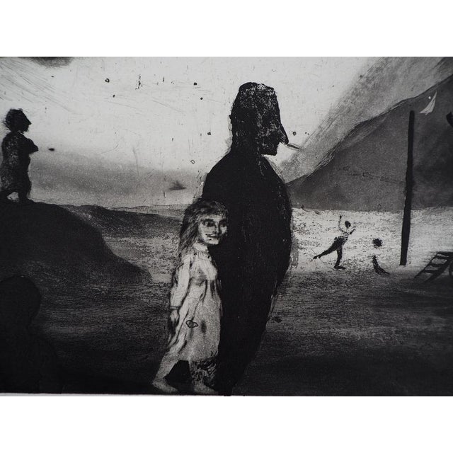 Richard Davies, from the Destiny of a Small Carnival, Original Etching For Sale - Image 4 of 8