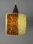 Hexagon Pendant Lamp in Brown and White Acrylic Glass with Granite Look by Roland Konst For Sale - Image 6 of 11