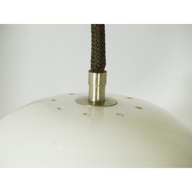 Kartell White Plastic Shade Model 2/5 Pendant Lamp by Gianemilio Piero & Anna Monti for Kartell, 1960s For Sale - Image 4 of 10