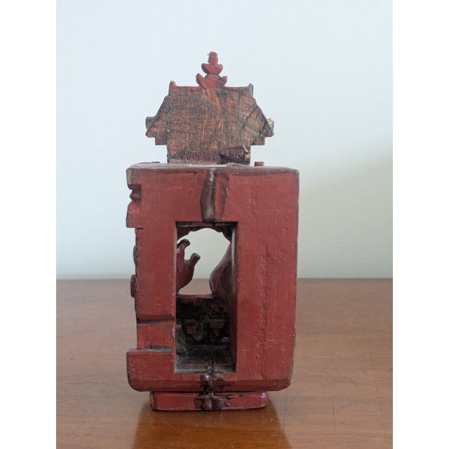 Antique Chinese Miniature Carving of Wedding Bed Fineal For Sale In San Francisco - Image 6 of 7