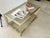 Italian Brass, Chrome Plated Metal and Glass Coffee Table with Wheels, 1970s For Sale - Image 12 of 16